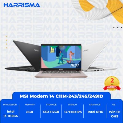 Review MSI Modern 14 C11M: Laptop Murah, Ringan dan Powerful untuk Pelajar dan Pekerja Kantoran
