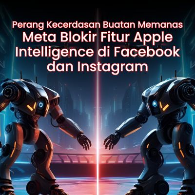 Perang Kecerdasan Buatan Memanas: Meta Blokir Fitur Apple Intelligence di Facebook dan Instagram