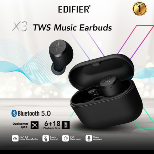EARPHONE EDIFIER TWS-X3 BLACK