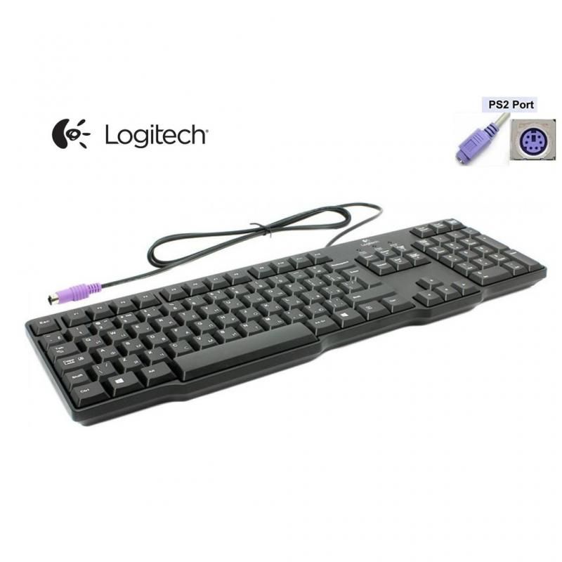 Keyboard Logitech K100-PS2 (Colokan Bulat)