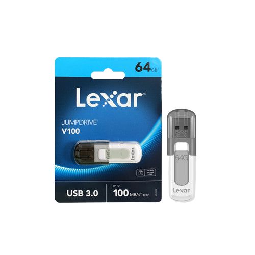 LEXAR Flashdisk 64GB Jumpdrive V100
