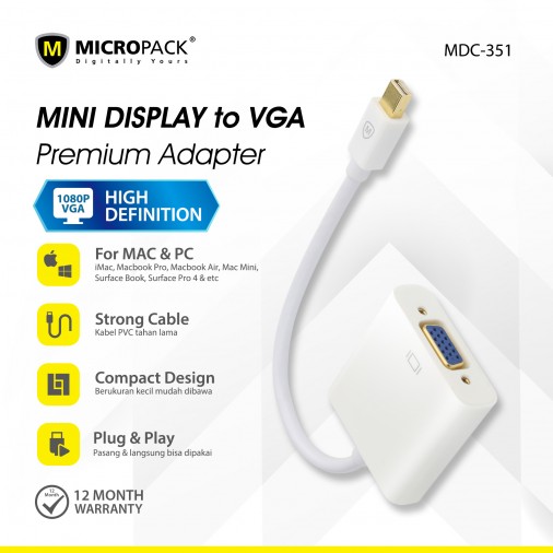 MICROPACK MDC351 MINI DISPLAY TO VGA