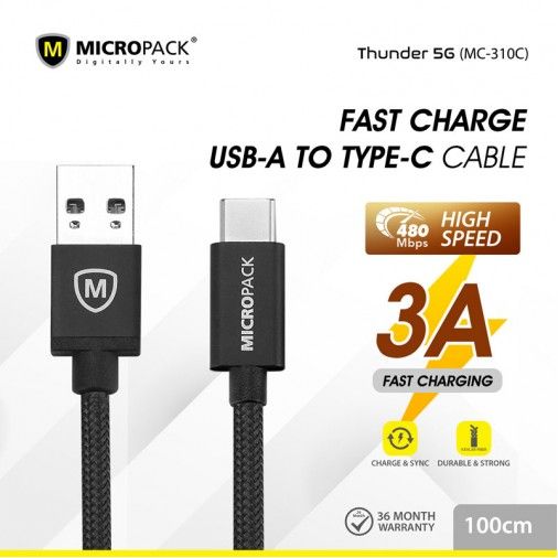 MICROPACK CABLE MC-310C TYPE C 1M
