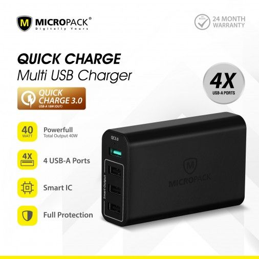 MICROPACK MULTI USB CHARGER MUC-FF0