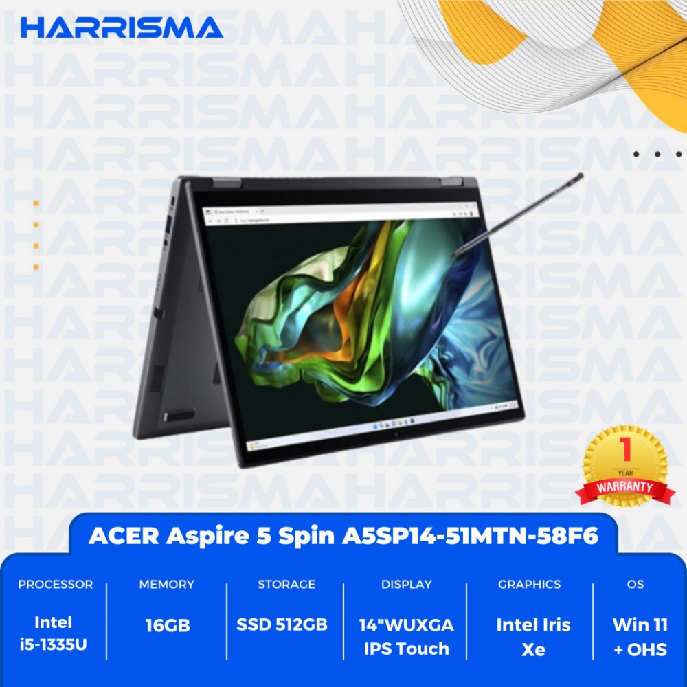 ACER Aspire 5 Spin A5SP14-51MTN-58F6 