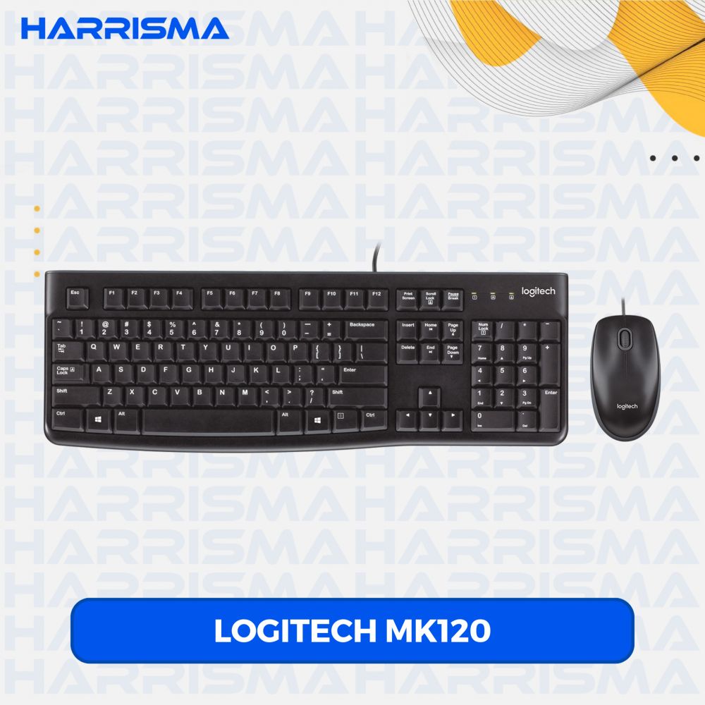 Logitech MK120 USB Keyboard dan Mouse Combo