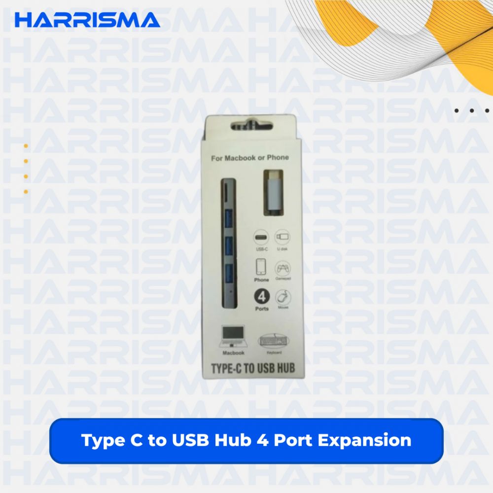 Type C to USB Hub 4 Port Expansion