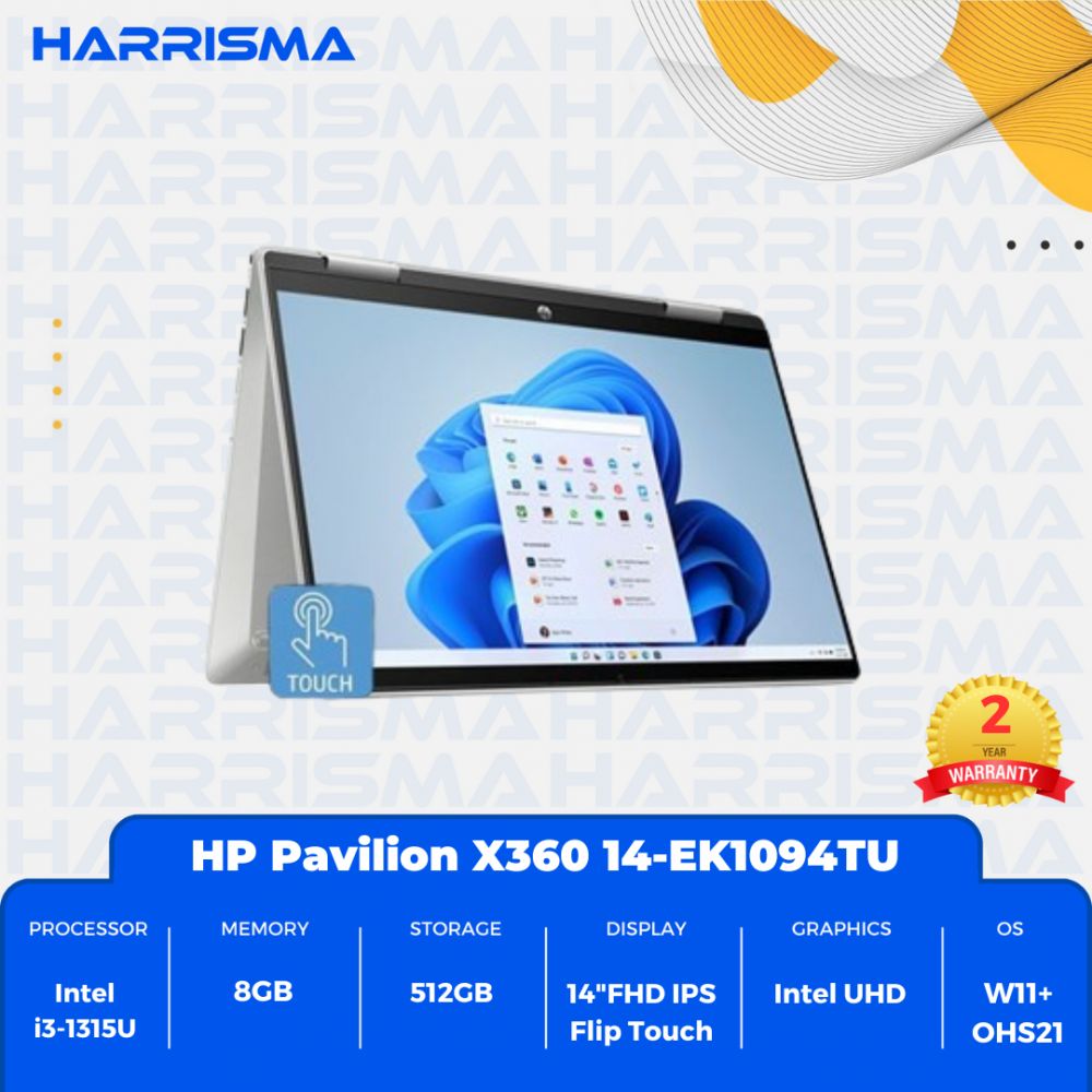 HP Pavilion X360 14-EK1094TU Silver