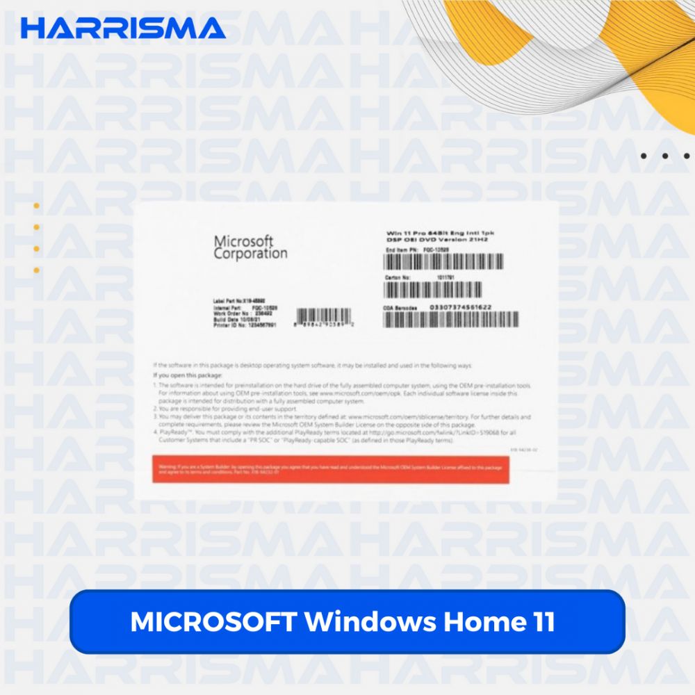 MICROSOFT Software Windows Home 11 64bit