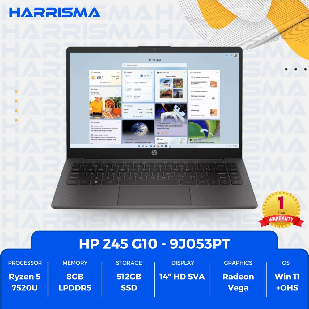 HP 245 G10-9J053PT Grey