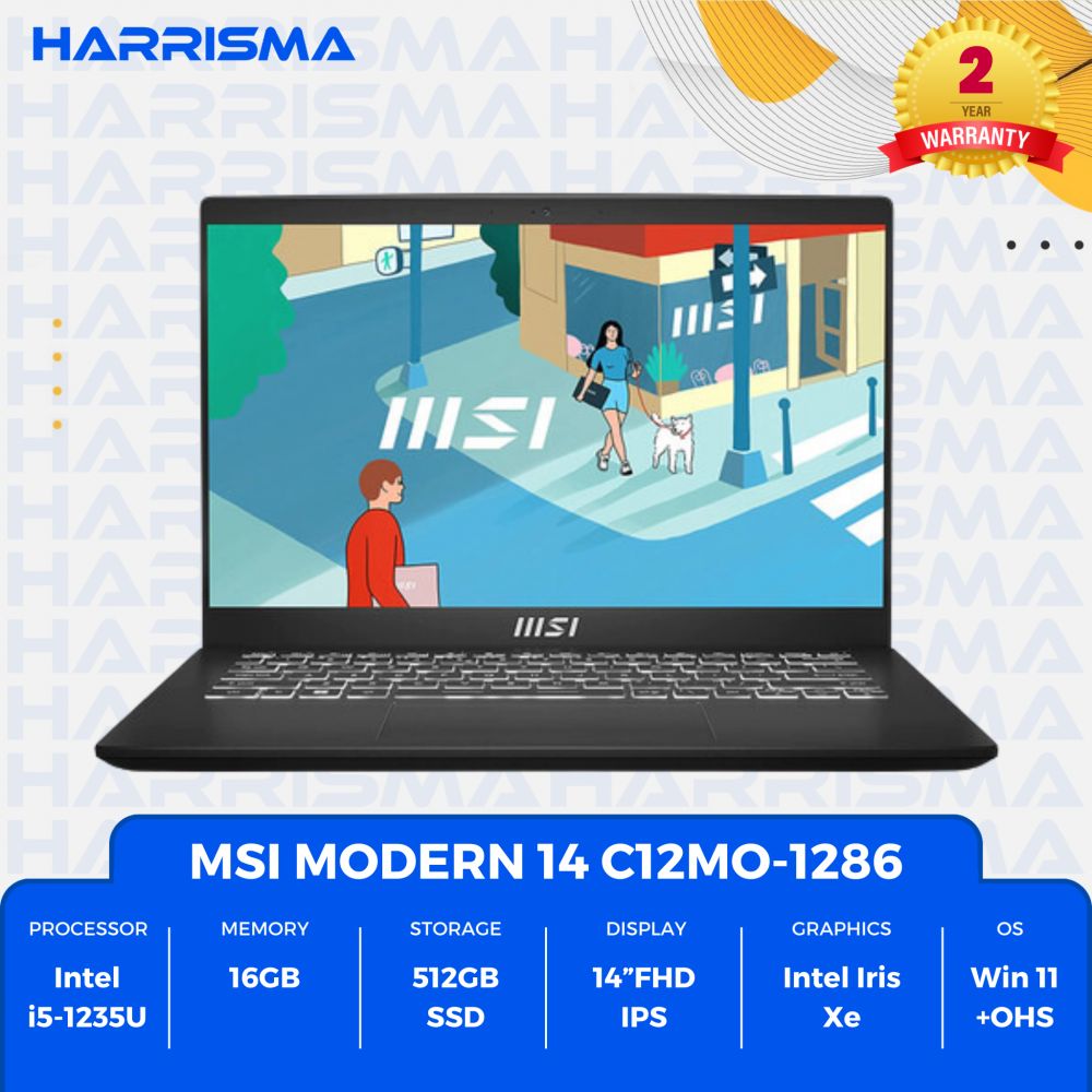 MSI Modern 14 C12MO-1286 Classic Black