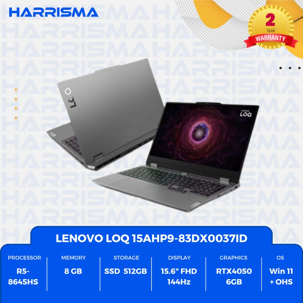 Lenovo Gaming LOQ 15AHP9-83DX0037ID Luna Grey