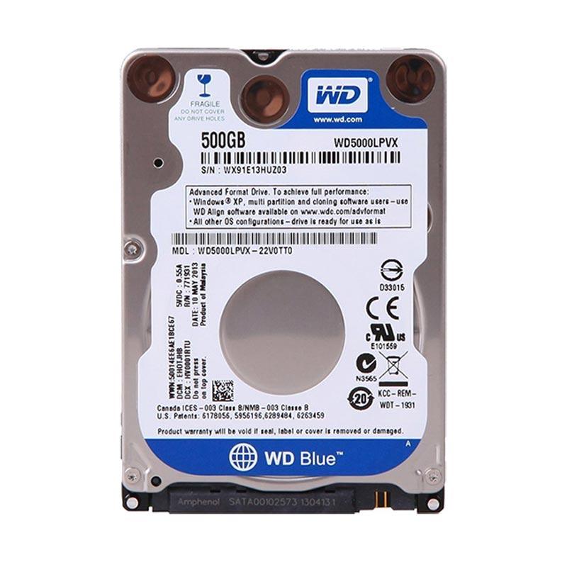 HDD INTERNAL WD BLUE NOTEBOOK 500GB